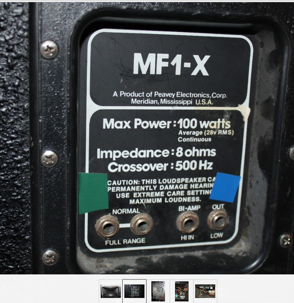 Peavey MF1-X Recommended drivers? - Speakerplans.com Forums - Page 1